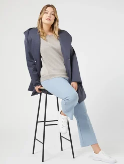 Best Marina Rinaldi Lurex viscose sweater MEDIUMGREY