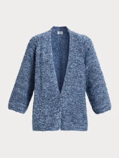 Best Marina Rinaldi Lurex yarn cardigan LIGHTBLUE