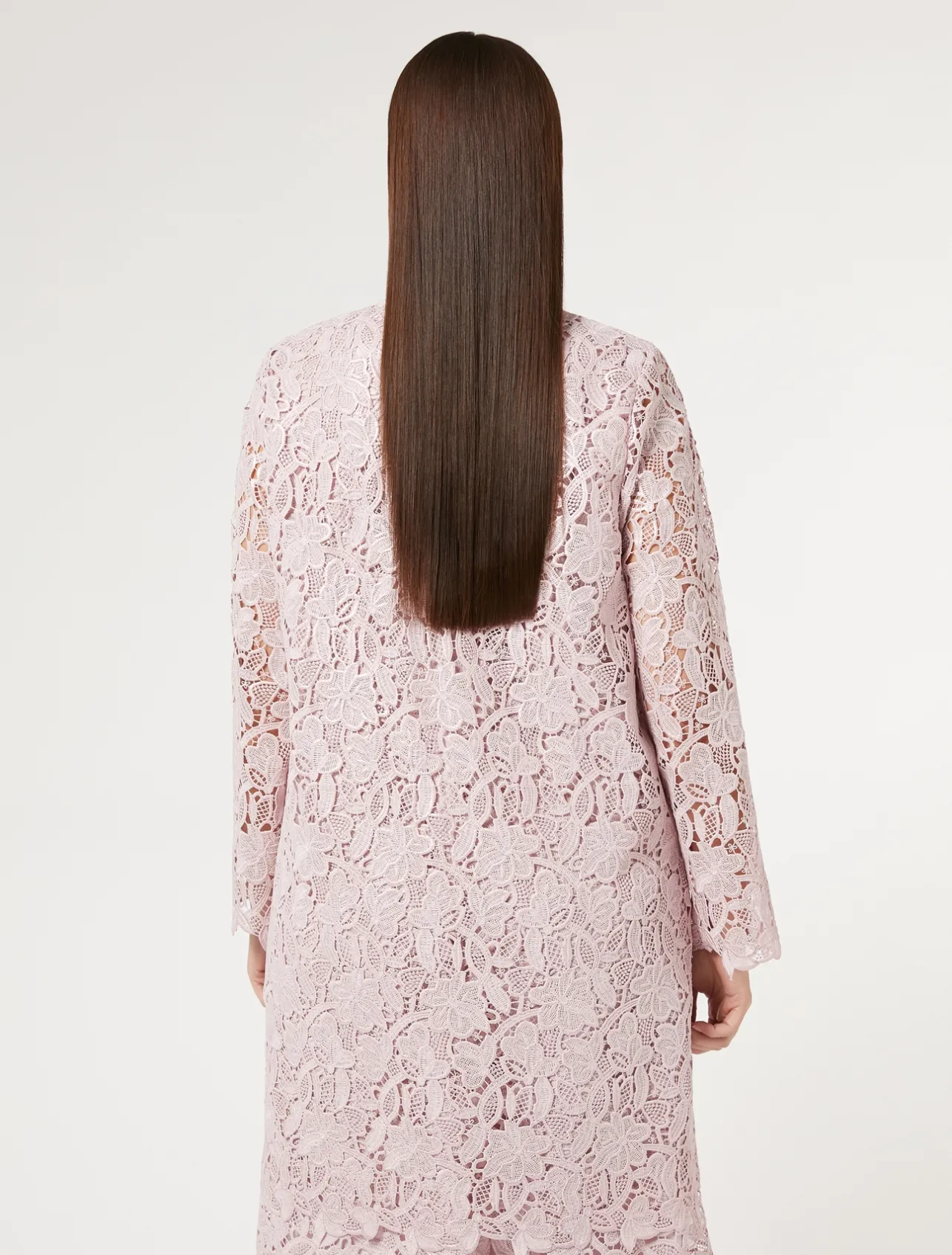 Discount Marina Rinaldi Macramé duster coat PINK
