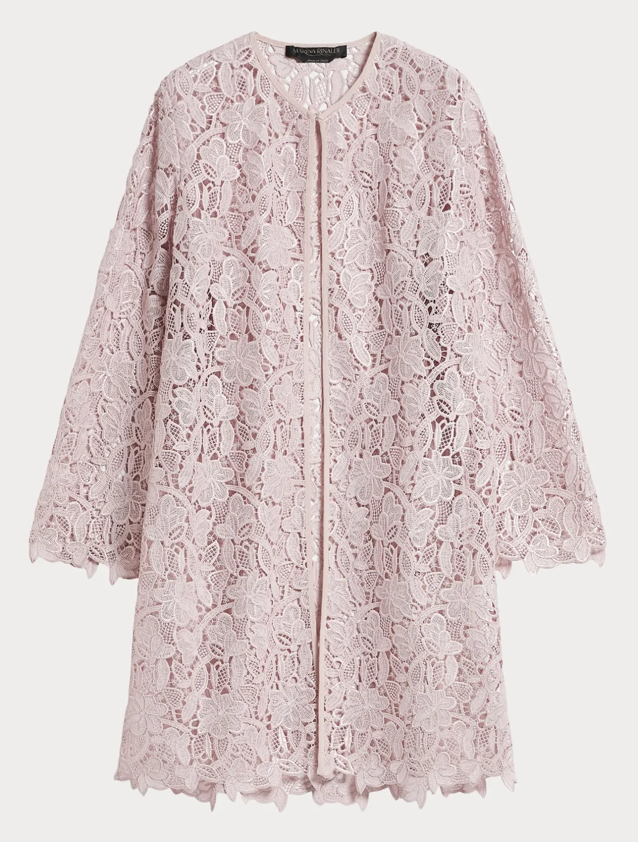 Discount Marina Rinaldi Macramé duster coat PINK