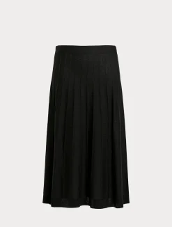 Sale Marina Rinaldi Merino wool blend skirt BLACK