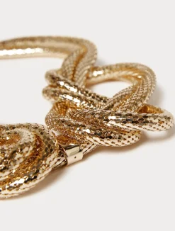 Fashion Marina Rinaldi Metal mesh necklace LIGHTGOLD