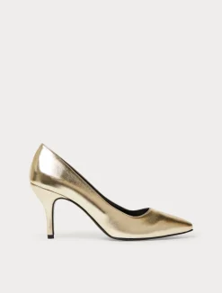 Sale Marina Rinaldi Metallic court shoes LIGHTGOLD
