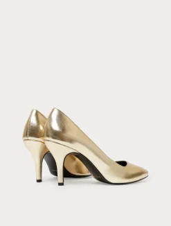 Sale Marina Rinaldi Metallic court shoes LIGHTGOLD