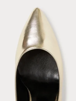 Sale Marina Rinaldi Metallic court shoes LIGHTGOLD