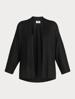 Clearance Marina Rinaldi Metallic wool cardigan BLACK