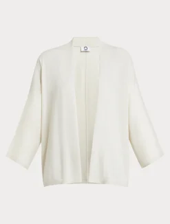 Fashion Marina Rinaldi Metallic wool cardigan IVORY
