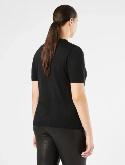Best Marina Rinaldi Metallic wool jumper BLACK