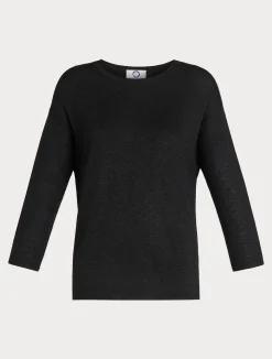 Hot Marina Rinaldi Metallic wool jumper BLACK
