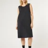 Discount Marina Rinaldi Milano-knit fabric dress ULTRAMARINE