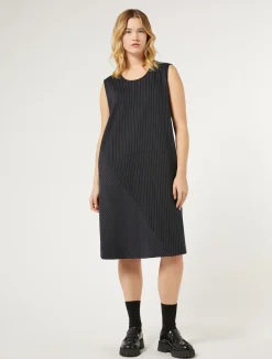 Discount Marina Rinaldi Milano-knit fabric dress ULTRAMARINE