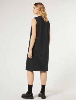 Discount Marina Rinaldi Milano-knit fabric dress ULTRAMARINE