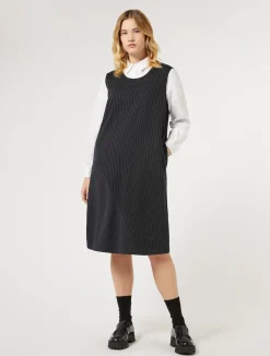 Discount Marina Rinaldi Milano-knit fabric dress ULTRAMARINE