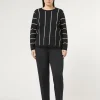 Clearance Marina Rinaldi Milano-knit fabric trousers ULTRAMARINE