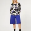 Online Marina Rinaldi Milano-knit jersey Bermuda shorts PURPLE