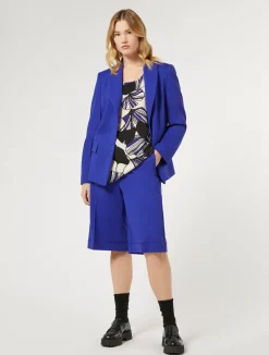 Online Marina Rinaldi Milano-knit jersey Bermuda shorts PURPLE
