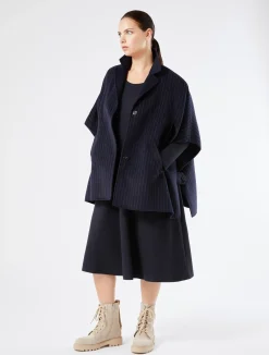 Outlet Marina Rinaldi Milano-knit jersey dress ULTRAMARINE