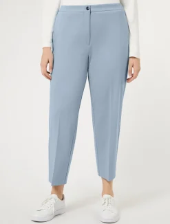 Discount Marina Rinaldi Milano-knit jersey trousers LIGHTBLUE