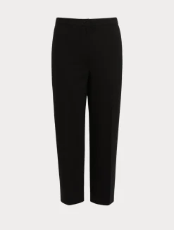 Clearance Marina Rinaldi Milano-knit jersey trousers BLACK