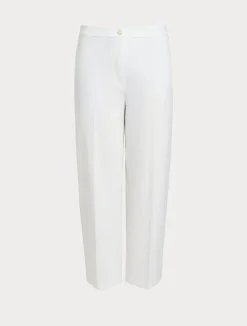 Sale Marina Rinaldi Milano-knit jersey trousers WHITE