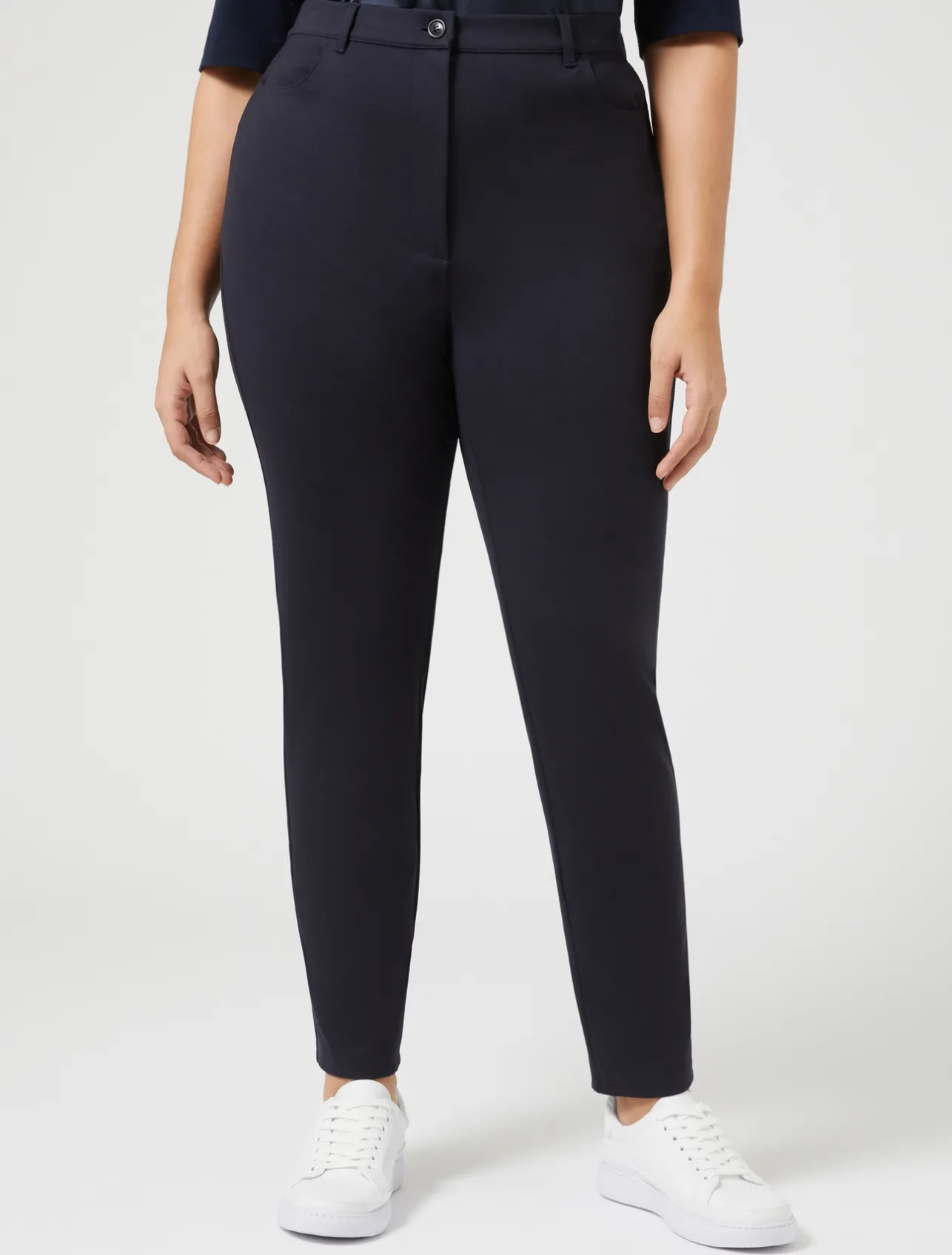 Sale Marina Rinaldi Milano-knit trousers MIDNIGHTBLUE