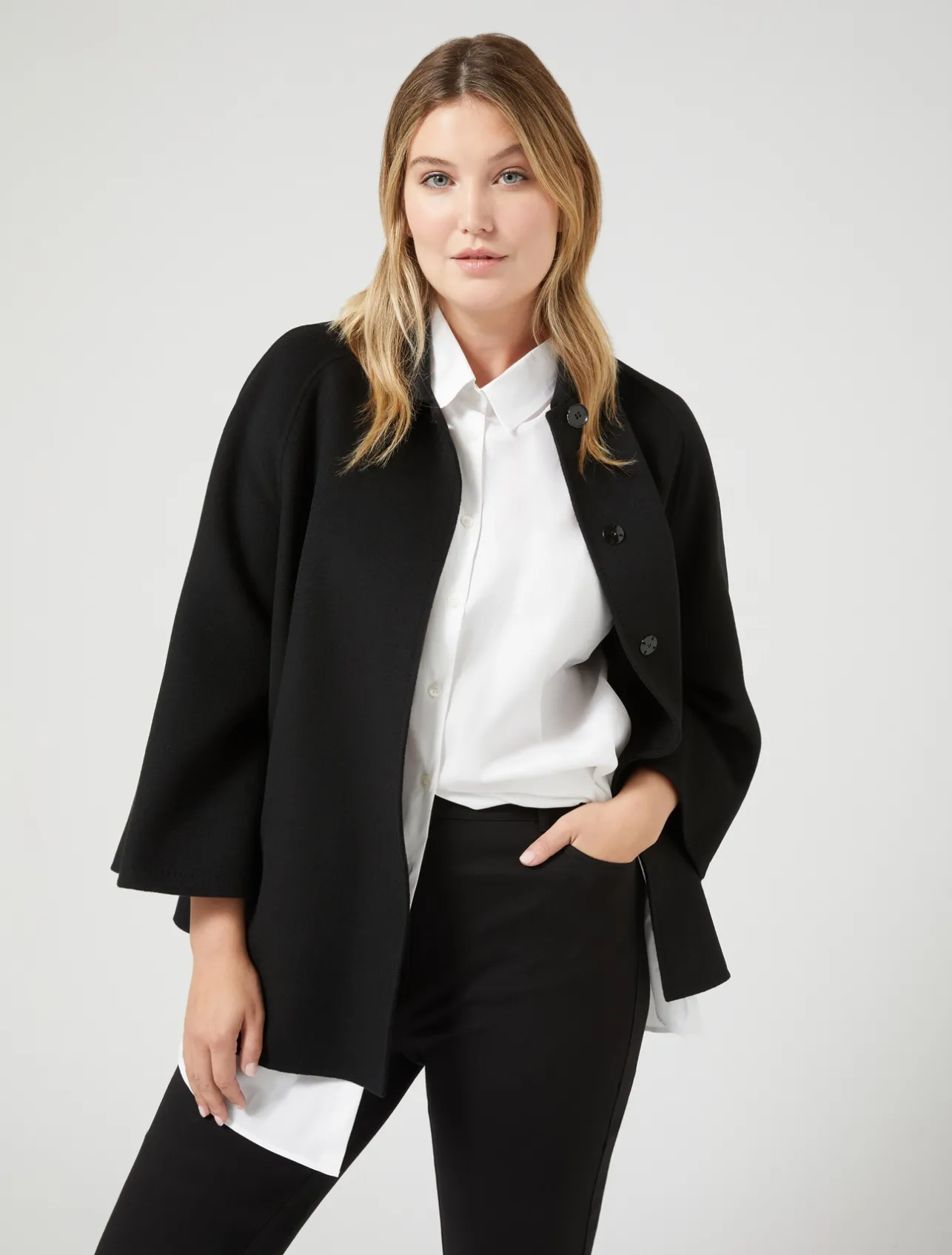 Clearance Marina Rinaldi Milano-knit trousers BLACK