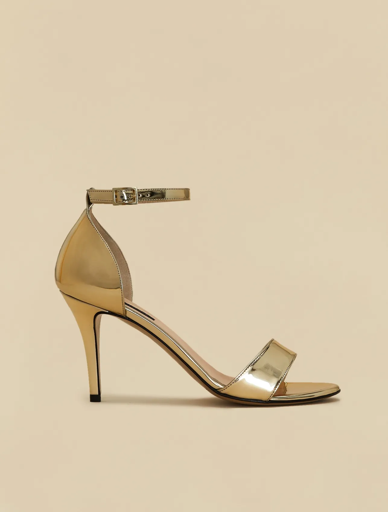 Clearance Marina Rinaldi Mirror-effect sandals Yellow