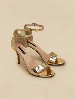 Clearance Marina Rinaldi Mirror-effect sandals Yellow