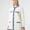 Outlet Marina Rinaldi Modal cotton cardigan IVORY