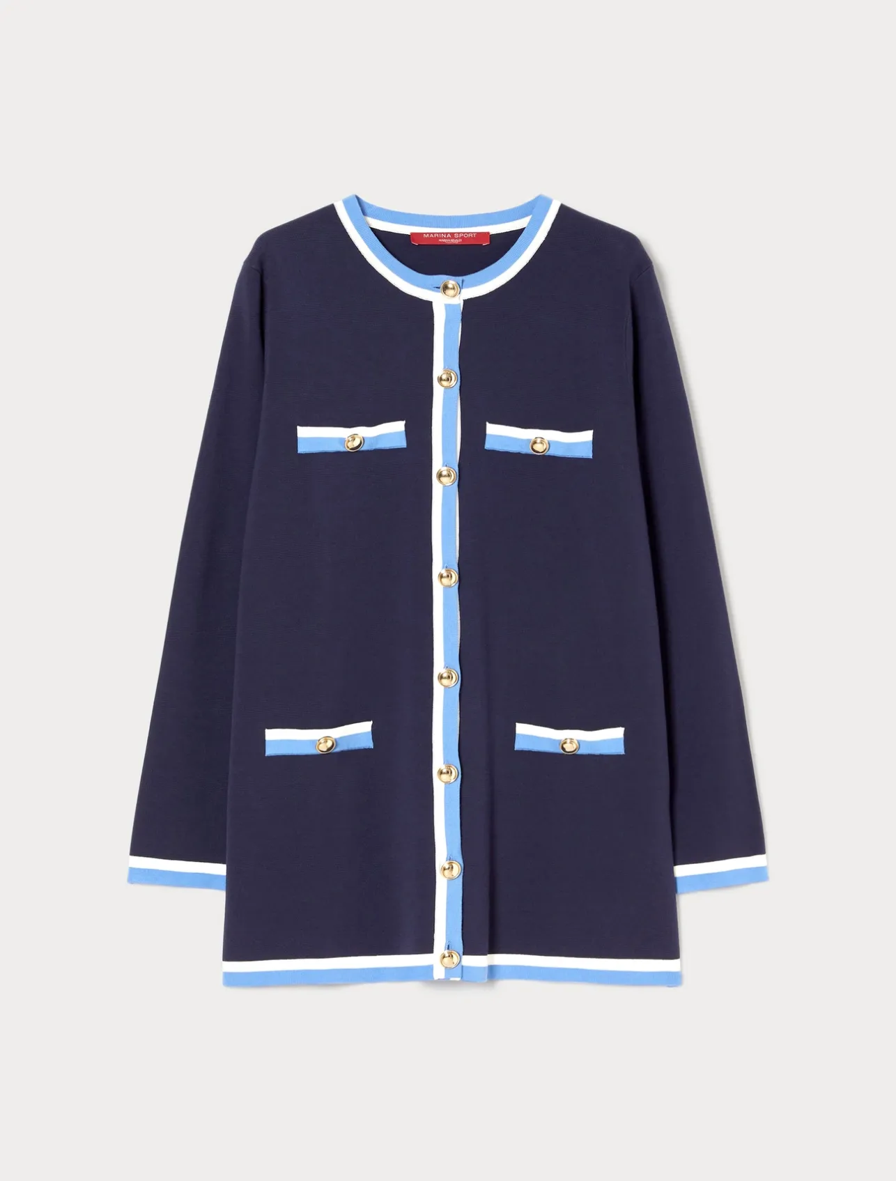 Online Marina Rinaldi Modal cotton cardigan NAVY