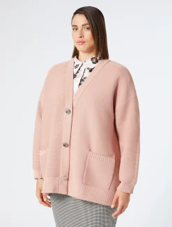 Fashion Marina Rinaldi Neoprene yarn cardigan NUDO