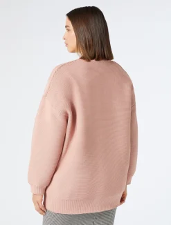 Fashion Marina Rinaldi Neoprene yarn cardigan NUDO