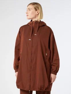 Discount Marina Rinaldi Nylon canvas parka COPPER