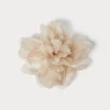 Outlet Marina Rinaldi Organza flower brooch BEIGE