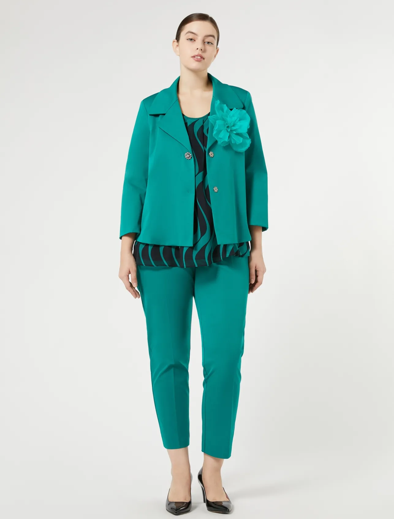 New Marina Rinaldi Ottoman trousers GREEN