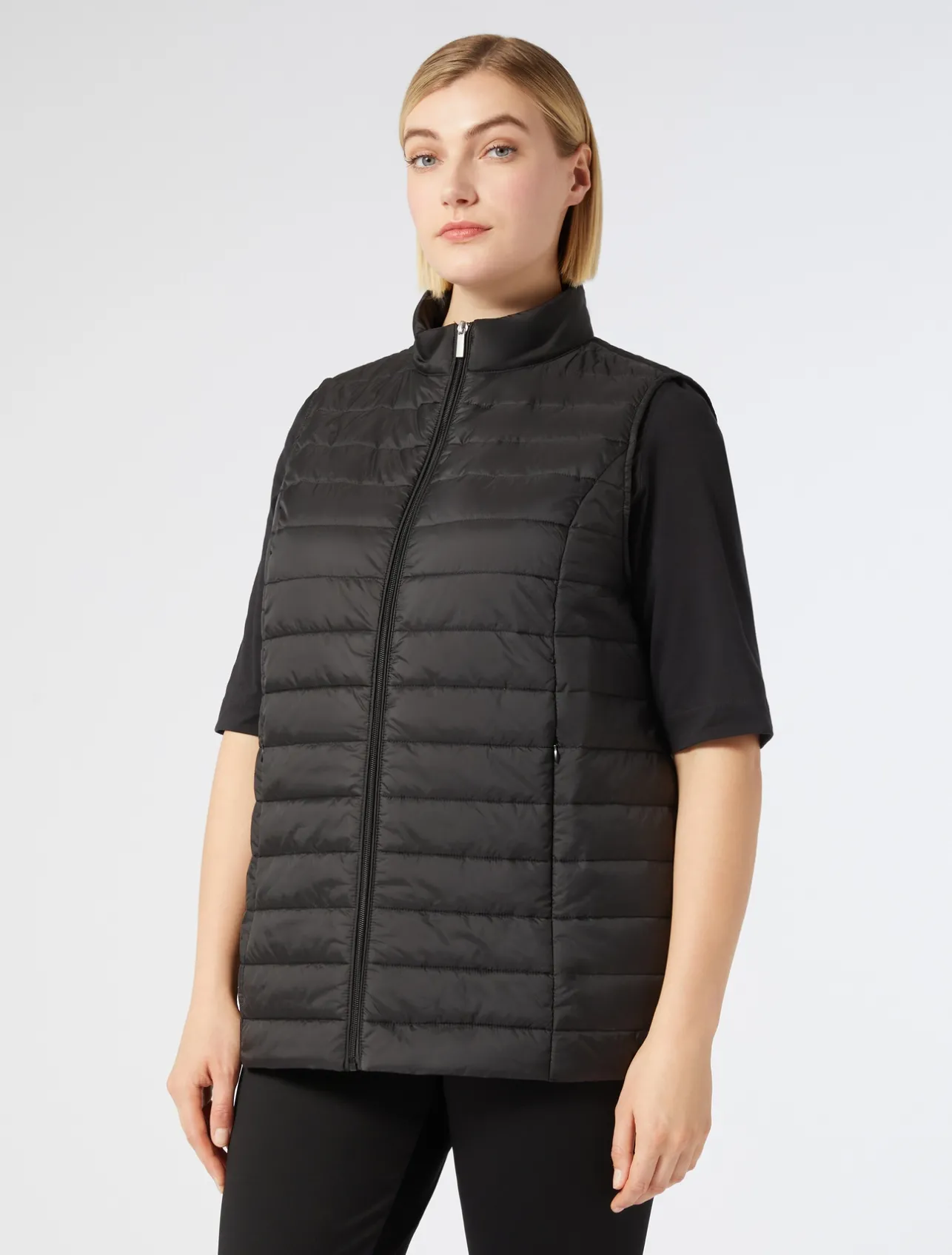 Fashion Marina Rinaldi Padded gilet BLACK