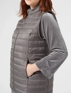 Best Marina Rinaldi Padded gilet MEDIUMGREY