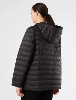 New Marina Rinaldi Padded jacket in water-repellent nylon canvas BLACK