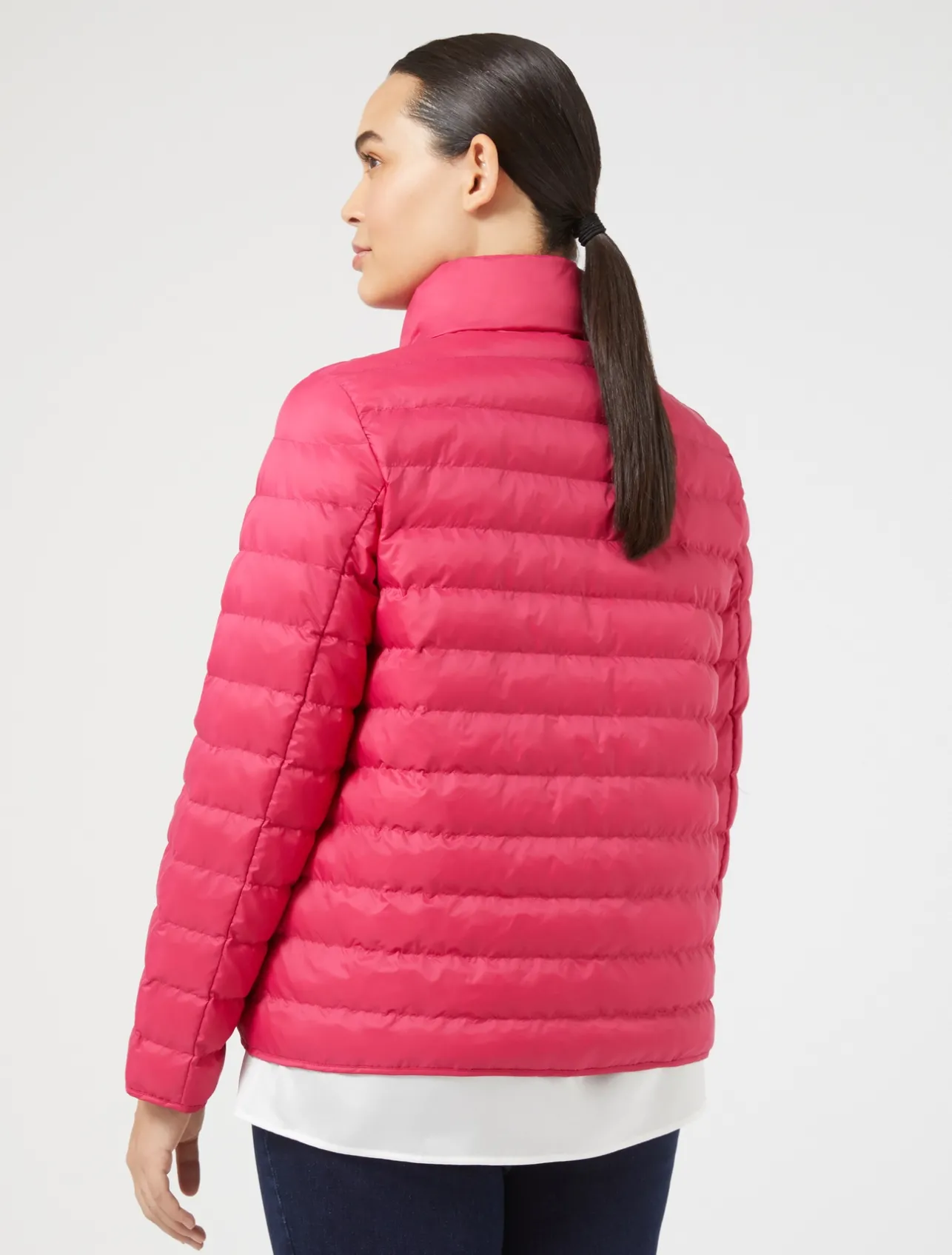 Online Marina Rinaldi Padded jacket in water-repellent nylon canvas RED