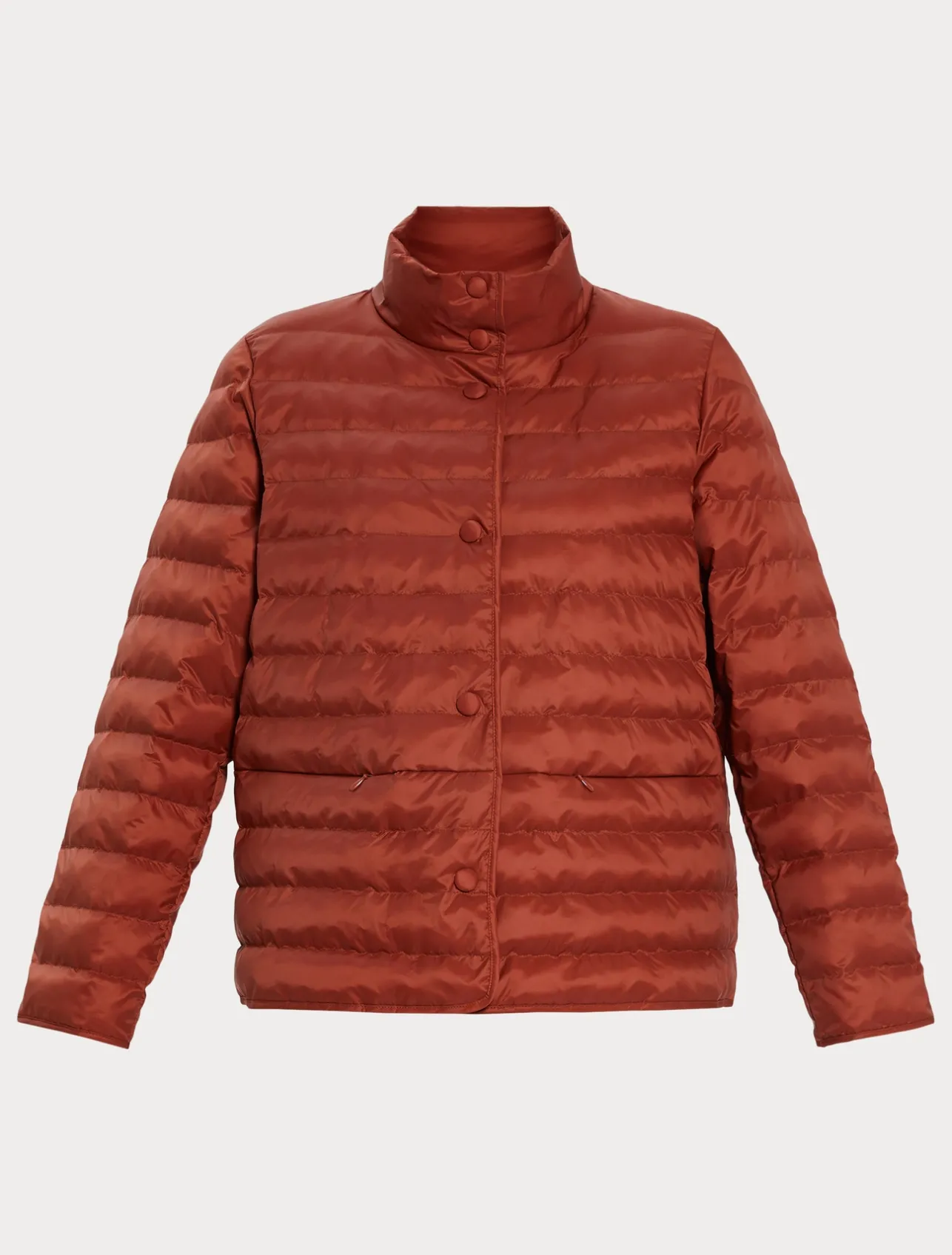 Hot Marina Rinaldi Padded jacket in water-repellent nylon canvas TERRACOTTA