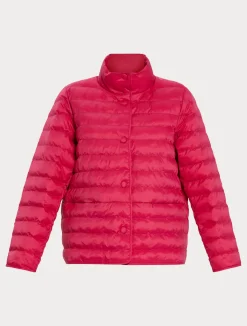 Online Marina Rinaldi Padded jacket in water-repellent nylon canvas RED