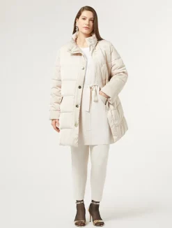 Best Marina Rinaldi Padded jacket in water-repellent satin MAKEUPLUMIERE