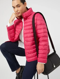Online Marina Rinaldi Padded jacket in water-repellent nylon canvas RED