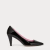 Sale Marina Rinaldi Patent leather court shoes BLACK