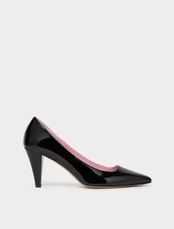 Sale Marina Rinaldi Patent leather court shoes BLACK