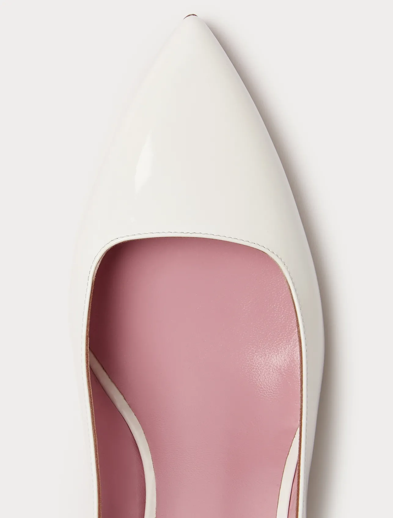 New Marina Rinaldi Patent leather court shoes WHITE