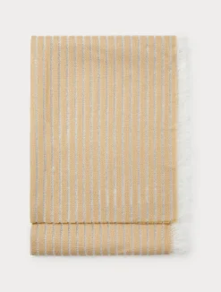 New Marina Rinaldi Pinstriped fabric stole CAMEL