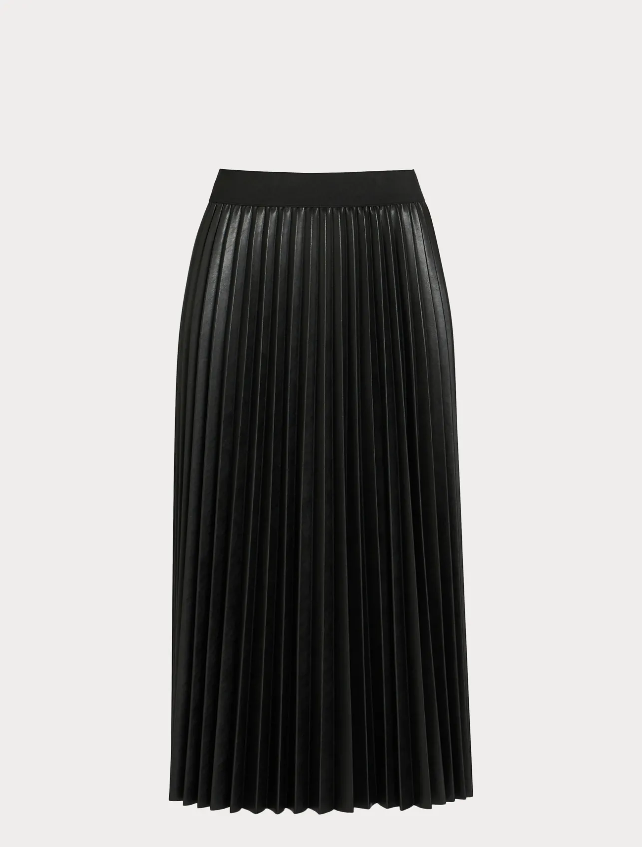 Online Marina Rinaldi Pleated fabric skirt BLACK