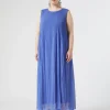 Clearance Marina Rinaldi Pleated georgette dress AVIO