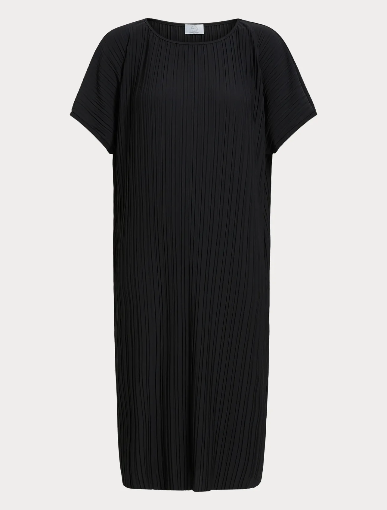 Clearance Marina Rinaldi Pleated jersey dress BLACK